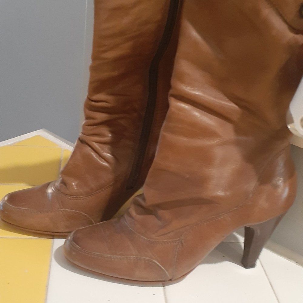 Franco Fortini Leather Boots Size 6